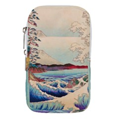 Wave Japanese Mount Fuji Woodblock Print Ocean Waist Pouch (large) by Salman4z
