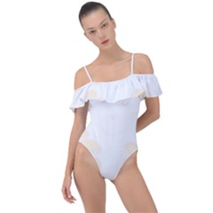 Boxing Cat Frill Detail One Piece Swimsuit by JayEdden