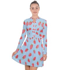 Strawberry Long Sleeve Panel Dress by SychEva