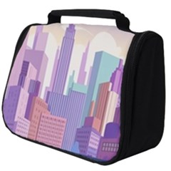 New York Skyline Cityscape Nyc New York City Full Print Travel Pouch (big) by Jancukart