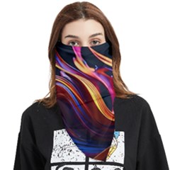Waves Splash Liquid Paint Wall Face Covering Bandana (triangle) by Jancukart