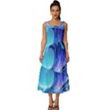 Tsunami Tidal Wave Ocean Waves Sea Nature Water 2 Square Neckline Tiered Midi Dress View1