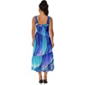 Tsunami Tidal Wave Ocean Waves Sea Nature Water 2 Square Neckline Tiered Midi Dress View4