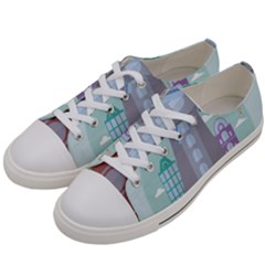 Amsterdam Landmark Landscape Women s Low Top Canvas Sneakers by Sudheng