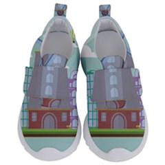 Amsterdam Landmark Landscape Kids  Velcro No Lace Shoes by Sudheng