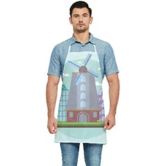 Amsterdam Landmark Landscape Kitchen Apron by Sudheng