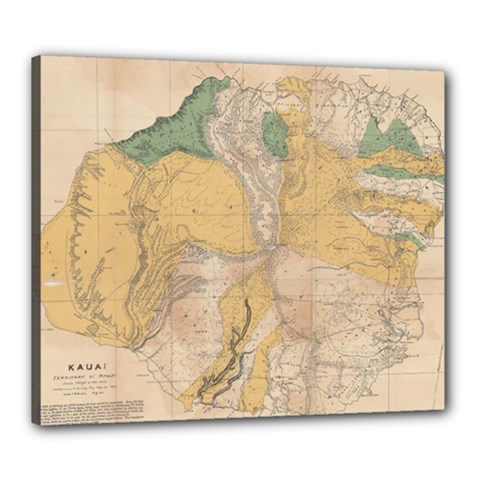 Vintage World Map Physical Geography Canvas 24  X 20  (stretched) by Sudheng