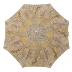 Vintage World Map Physical Geography Straight Umbrellas by Sudheng