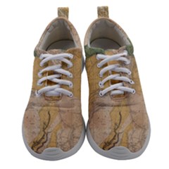 Vintage World Map Physical Geography Women Athletic Shoes by Sudheng