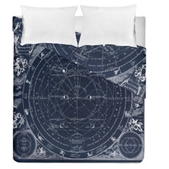 Vintage Astrology Poster Duvet Cover Double Side (queen Size) by ConteMonfrey