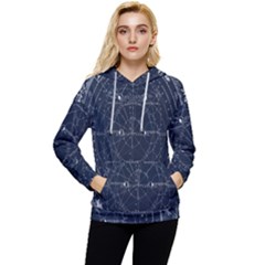 Vintage Astrology Poster Women s Lightweight Drawstring Hoodie by ConteMonfrey
