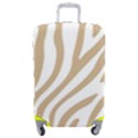 Brown Zebra Vibes Animal Print  Luggage Cover (Medium) View1