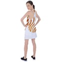Orange Zebra Vibes Animal Print   Racer Back Mesh Tank Top View2