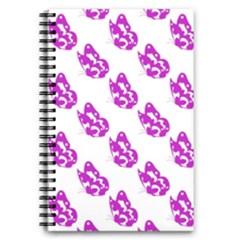 Purple Butterflies On Their Own Way  5 5  X 8 5  Notebook by ConteMonfrey