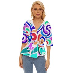 Crazy Pop Art - Doodle Circles   Lightweight Drawstring Hooded Top by ConteMonfrey