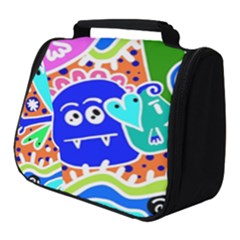Crazy Pop Art - Doodle Buddies  Full Print Travel Pouch (small) by ConteMonfrey