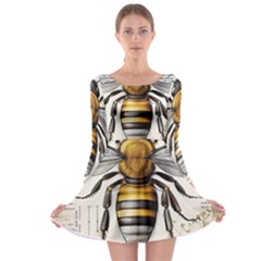 Bee Beekeeping Long Sleeve Skater Dress by Simbadda