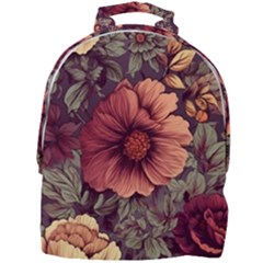 Flowers Pattern Mini Full Print Backpack by Simbadda