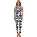 Animal Cute Pattern Art Zebra Women s Pinafore Overalls Jumpsuit View1