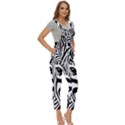 Animal Cute Pattern Art Zebra Women s Pinafore Overalls Jumpsuit View3