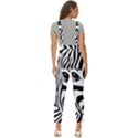 Animal Cute Pattern Art Zebra Women s Pinafore Overalls Jumpsuit View4