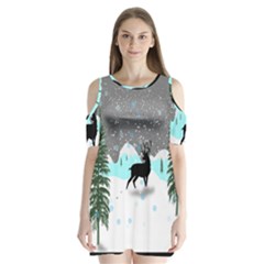 Rocky Mountain High Colorado Shoulder Cutout Velvet One Piece by Amaryn4rt