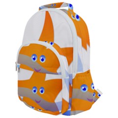 Beach Sea Shell Swimming Rounded Multi Pocket Backpack by Amaryn4rt