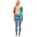 Tsunami Tidal Wave Wave Minimalist Ocean Sea 3 Lightweight Drawstring Hooded Top View4