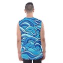 Pattern Ocean Waves Blue Nature Sea Abstract Men s Basketball Tank Top View2