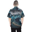 Tsunami Waves Ocean Sea Water Rough Seas Nature Men s Hawaii Shirt View2