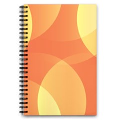 Abstract Orange Yellow Red Color 5 5  X 8 5  Notebook by Celenk