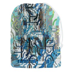 Abstract Acrylic Color Texture Watercolor Creative Drawstring Pouch (3xl) by Uceng