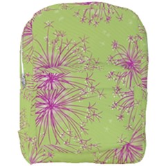 Dandelion Flower Background Nature Flora Drawing Full Print Backpack by Uceng