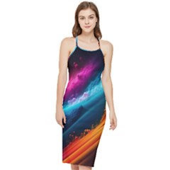 Abstract Art Artwork Bodycon Cross Back Summer Dress by Uceng