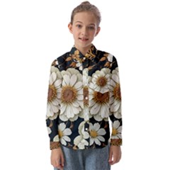 Fantasy People Mysticism Composing Fairytale Art Kids  Long Sleeve Shirt by Uceng
