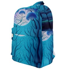 Blue Forrest Jungle,tree Trees Nature Landscape Classic Backpack by Uceng