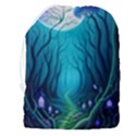 Blue Forrest Jungle,tree Trees Nature Landscape Drawstring Pouch (3XL) View2
