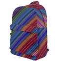 Multicolored Stripe Curve Striped Background Classic Backpack View1