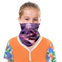 Trees Forest Landscape Nature Neon Face Covering Bandana (kids) by Uceng