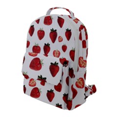Strawberry Watercolor Flap Pocket Backpack (large) by SychEva