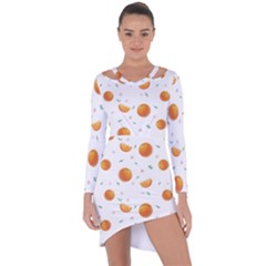 Oranges Asymmetric Cut-out Shift Dress by SychEva