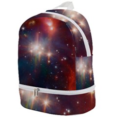 Astrology Astronomical Cluster Galaxy Nebula Zip Bottom Backpack by Jancukart