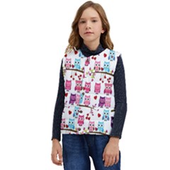 Owl Pattern Kid s Short Button Up Puffer Vest	 by Salman4z