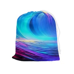 Art Fantasy Painting Colorful Pattern Design Drawstring Pouch (xl) by Ravend