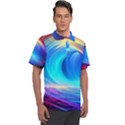 Art Fantasy Painting Colorful Pattern Design Men s Polo Tee View1