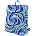Pattern Design Swirl Watercolor Art Flap Top Backpack View1