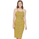 Flowers Bloom Art Colorful Artwork Design Pattern Bodycon Cross Back Summer Dress View1