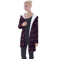 Hot Peppers Longline Hooded Cardigan by SychEva