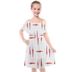 Pepper Kids  Cut Out Shoulders Chiffon Dress by SychEva