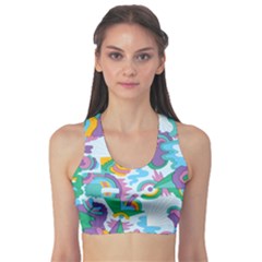 Pattern Hotdogtrap Sports Bra by Salman4z